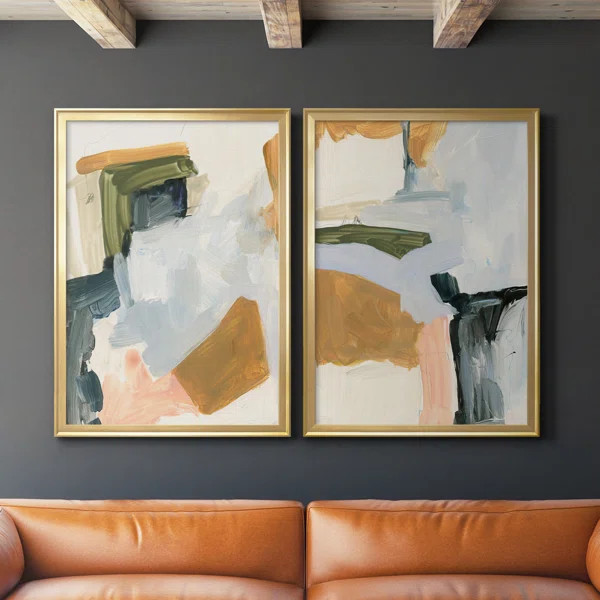 Palette Meld I - 2 Piece Picture Frame Painting Set on Canvas | Wayfair North America