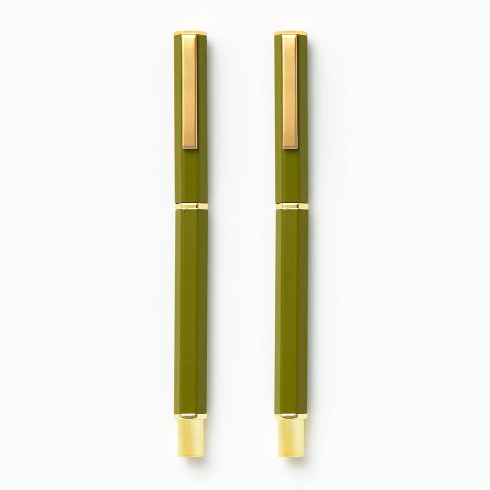 Olive Paper Wasp Ballpoint Pens | Paper Source | Paper Source