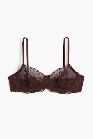 H & M - Underwired lace bra - Brown | H&M (UK, MY, IN, SG, PH, TW, HK)