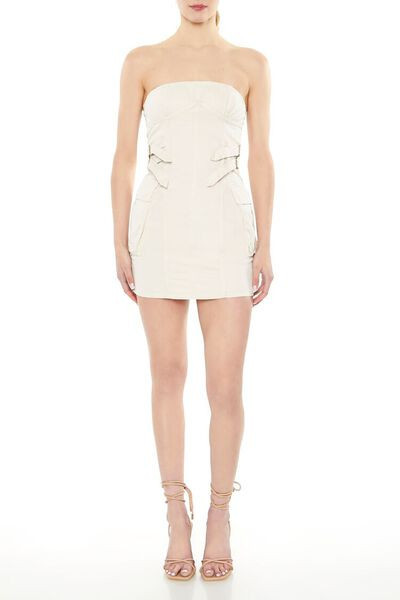 Twill Utility Mini Tube Dress | Forever 21
