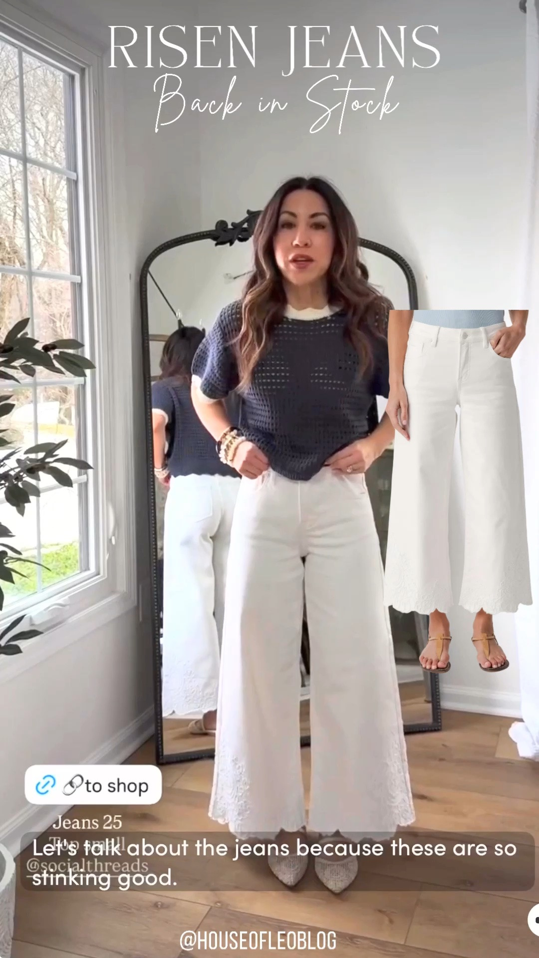 Wearing 25 risen jeans. White jeans. White denim. Cropped jeans. Tummy control jeans.

#LTKOver40 #LTKPetite