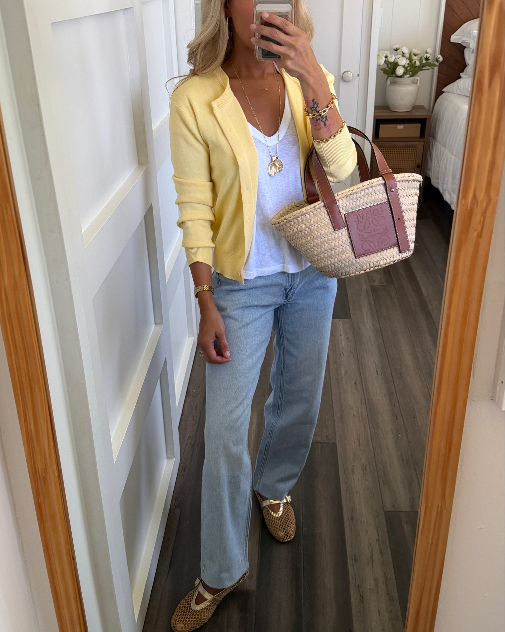 This buttery yellow cardi is so so soft and too perfect for spring as a layer. I love it so much I also bought the blue ☀️☀️☀️ Wearing an xs in cardigan and tee, size 2 jeans.

#LTKootd #LTKOver40 #LTKPetite