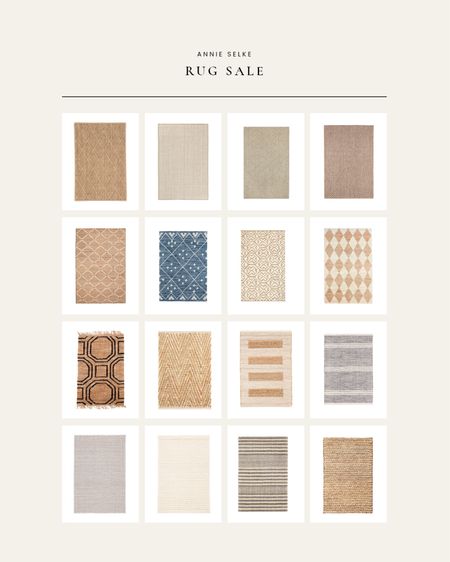 Shop the Annie Selke rug SALE. I have linked a few of my favorites, including wool, jute, and sisal rugs. Use code UNROLL for 20% off! 

#LTKhome #LTKSale