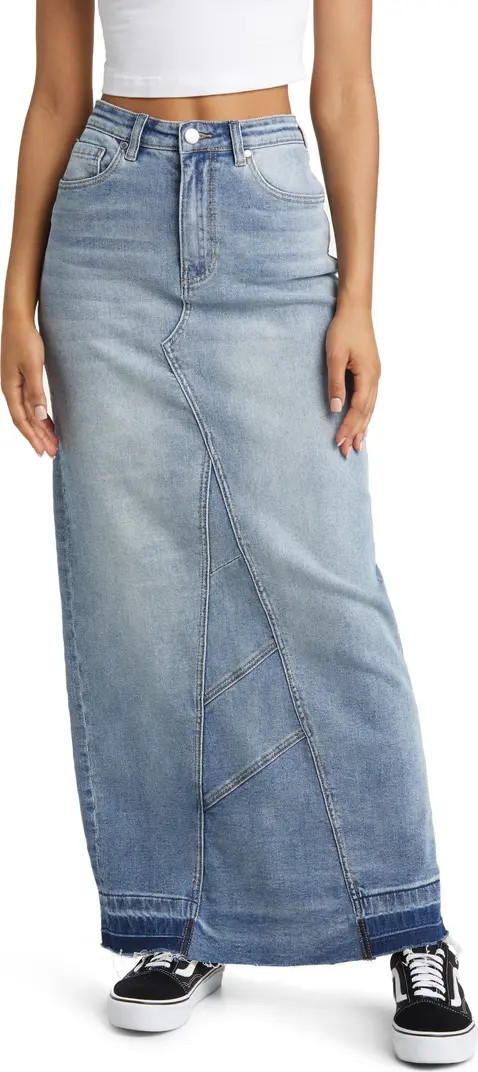 Release Hem Denim Maxi Skirt | Nordstrom