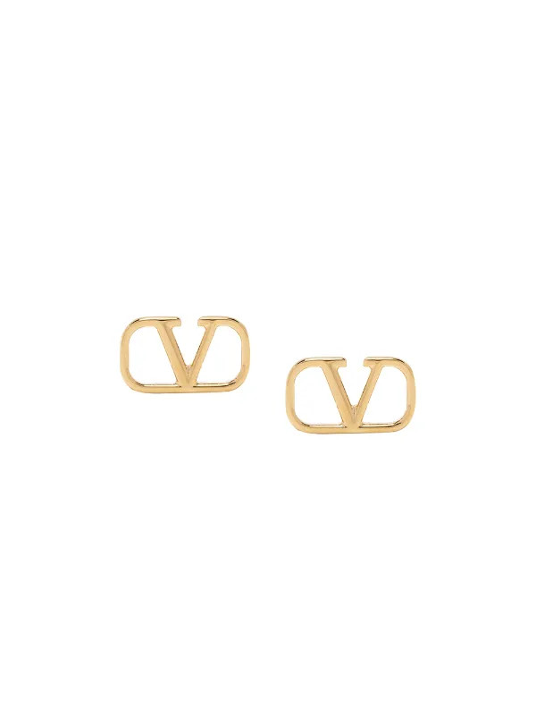 Valentino Garavani VLogo Signature Stud Earrings | Gold | FARFETCH SK | Farfetch Global