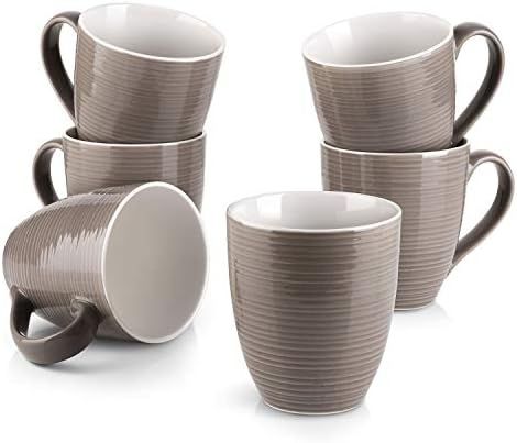 DOWAN Coffee Mugs Set ,17 Oz Large Coffee Mug Set of 6 with Handle for Gift, Ceramic Coffee Mug f... | Amazon (US)