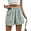 SOLY HUX Women's Y2K Striped Boxer Shorts Elastic High Waisted Straight Leg Workout Gym Shorts | Amazon (US)