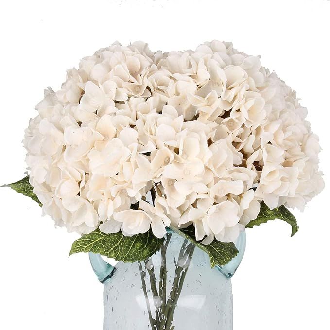 Blooming Paradise Artificial Fake Flowers Plants Silk Hydrangea Arrangements Wedding Bouquets Dec... | Amazon (US)