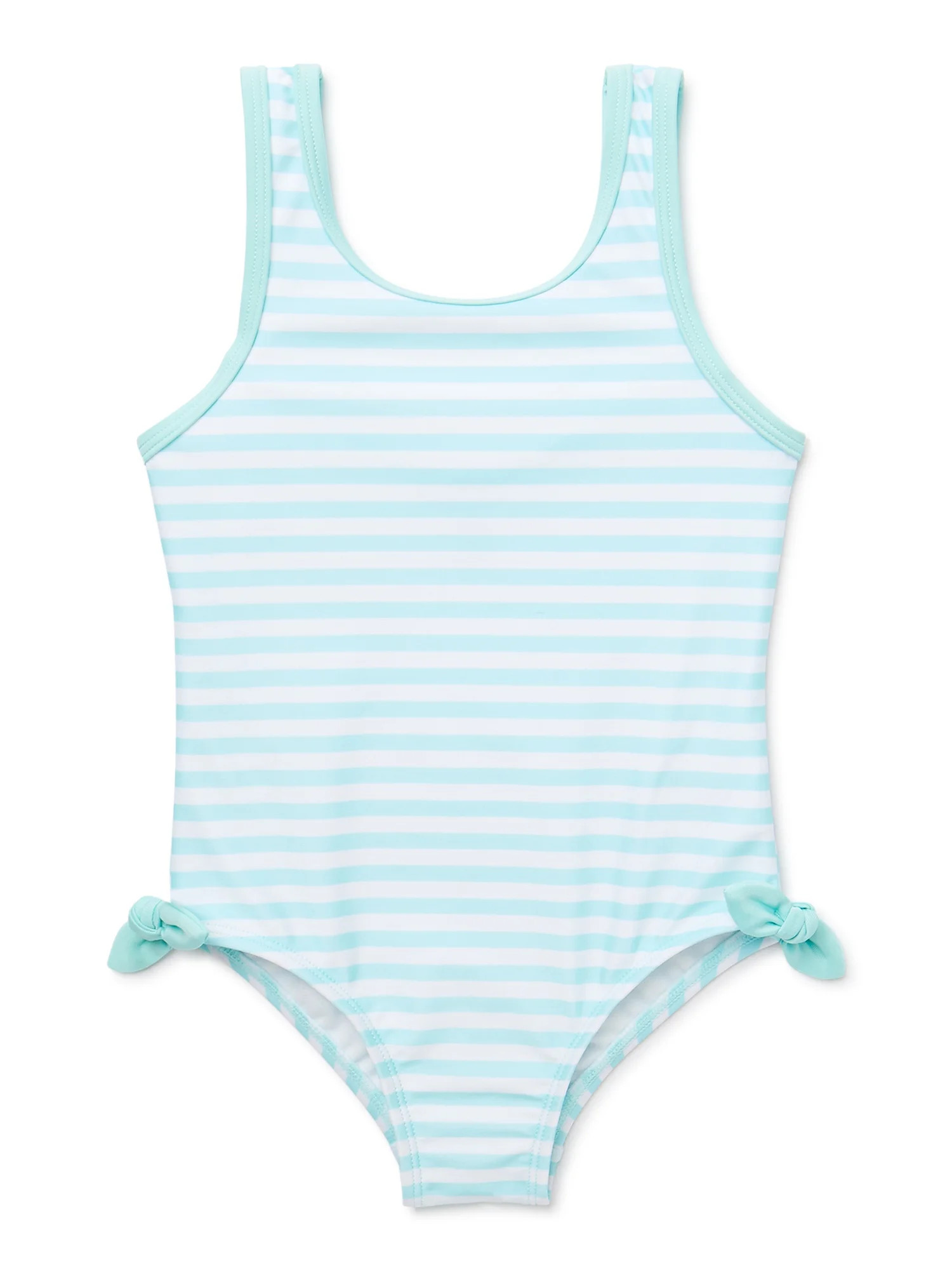 Wonder Nation Toddler Girl One-Piece Swimsuit, Sizes 12M-5T | Walmart (US)