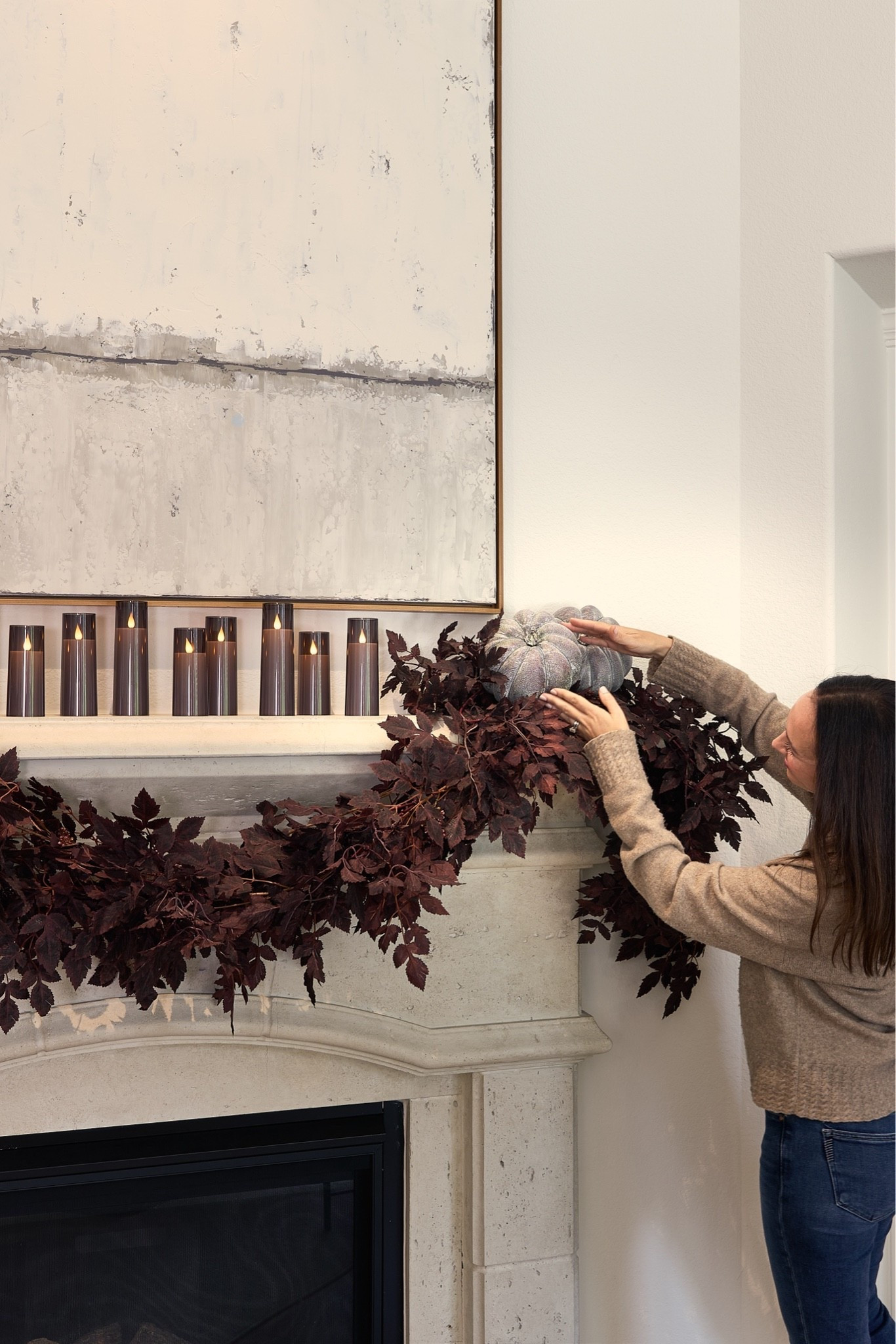 Christmas may only be 100 days away but let’s not skip over FALL just yet!

I used three strands of this beautiful garland and added extra stems on the sides for a more moody, dramatic look.

@Wayfair

#LTKSeasonal #LTKHome