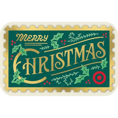 Merry Christmas Postage Stamp Target GiftCard | Target