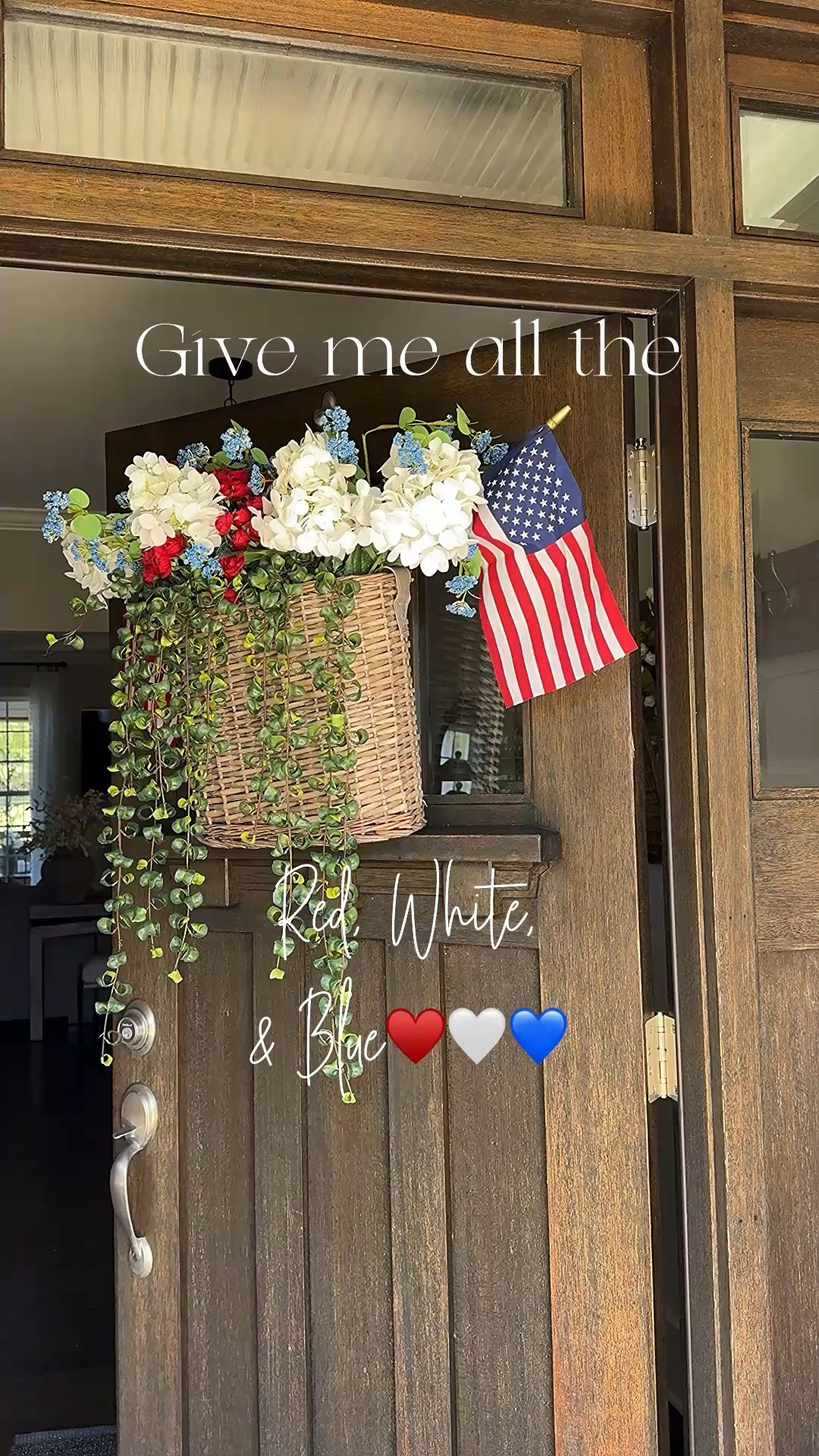 Red, white and blue always feels like summer to me!! I’ve styled my patriotic porch for Memorial Day. This will carry me through the 4th of July♥️🤍💙

Real touch florals, hydrangeas, Queen Anne's lace, mini Ranunculus, UV greenery, hanging curly ficus, 8x12 American flags, hanging baskets, red and white gingham pillow covers, pillow inserts, 3 piece conversation set, outdoor rug, red, white & blue bunting flags, topiary balls

#LTKHome #LTKSeasonal #LTKstorytime