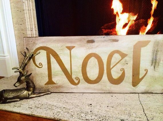 NOEL: Distressed HOLIDAY Sign with Repurposed Wood. | Etsy (US)