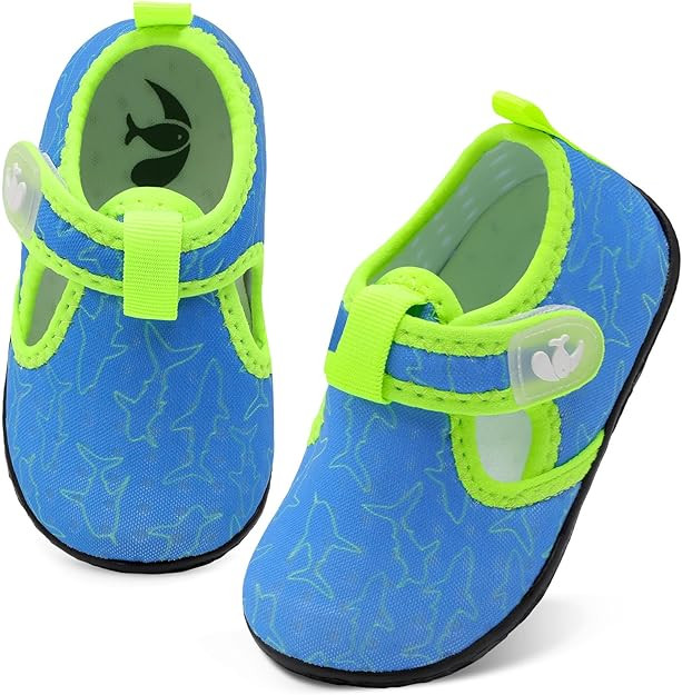 FEETCITY Boys Girls Water Shoes Kids Aqua Socks Quick Dry Barefoot for Beach Swimming Pool | Amazon (US)
