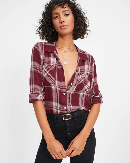 Vancouver Plaid Button Down Top - SALE | VICI