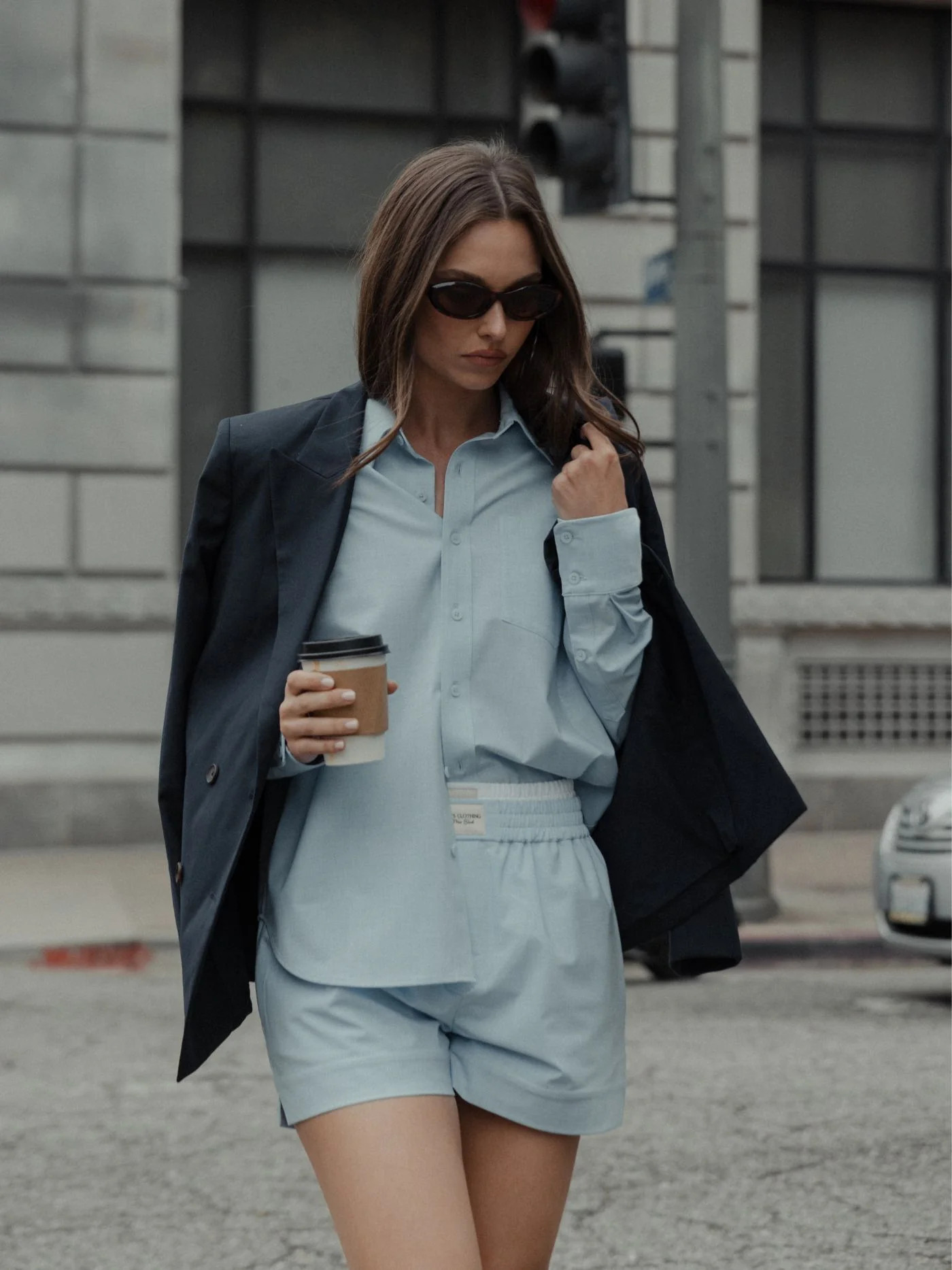 Soho Boxer Short | Oxford Blue Classic-Fit | Cuts Clothing Inc.