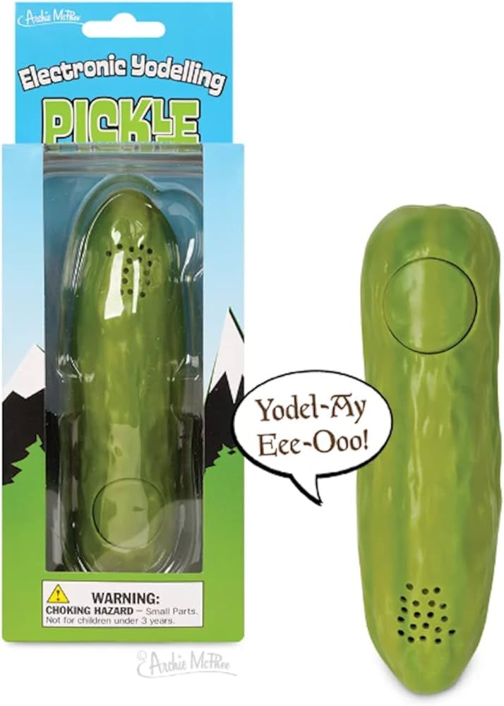 Archie McPhee Yodeling Pickle: A Musical Toy, Fun for All Ages, Great Gift, Hours of Mindless Ent... | Amazon (US)