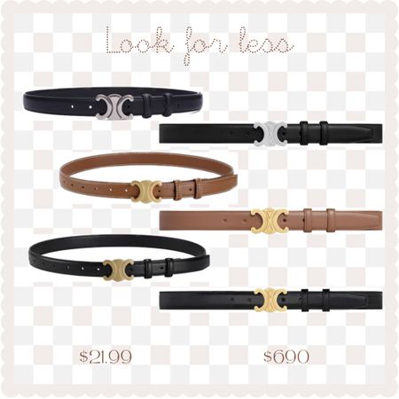 Look for less - slim leather belt from Amazon, similar to Celine! 

#LTKworkwear #LTKfindsunder100 #LTKfindsunder50