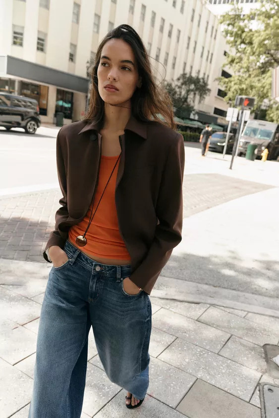 DOUBLE-BREASTED LAPEL COLLAR BLAZER SET | Zara DE