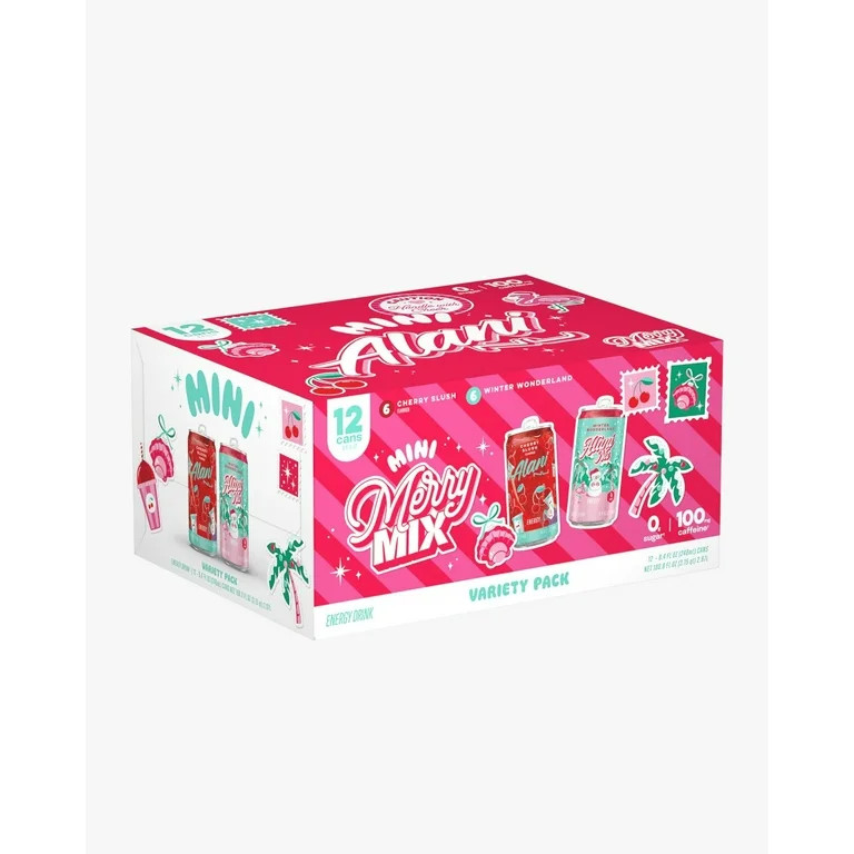 Alani Mini Energy winter wonderland and cherry slush 08 oz 12pk | Walmart (US)