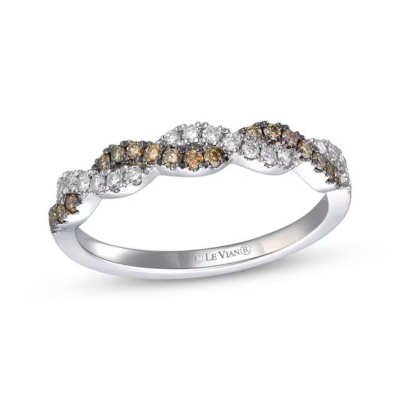 Le Vian Chocolate Twist Diamond Ring 1/3 ct tw Platinum | Kay Jewelers