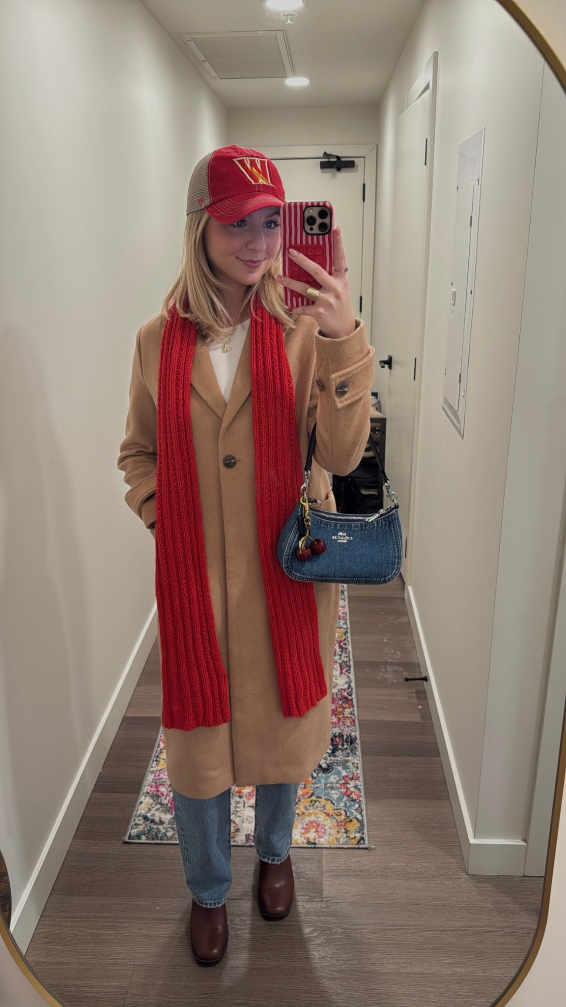 game day fit inspo🏒always accessorizing with some red 🍒

#LTKValentine #LTKootd #LTKSeasonal