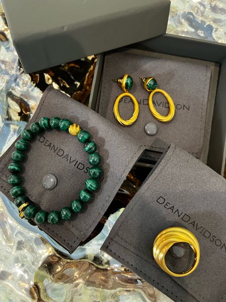 Dean Davidson’s Forme collection is inspired by whimsical Parisian architecture and feature rich Art Nouveau details.
Sculpted metal, elegant ovals, and Malachite cabochons highlight the beauty of this collection.
The gorgeous Malachite gemstones are beautiful any day but I love how they look worn with fall colors!
Code: MEGANS15 saves 15%

#LTKFind #LTKstyletip #LTKSeasonal