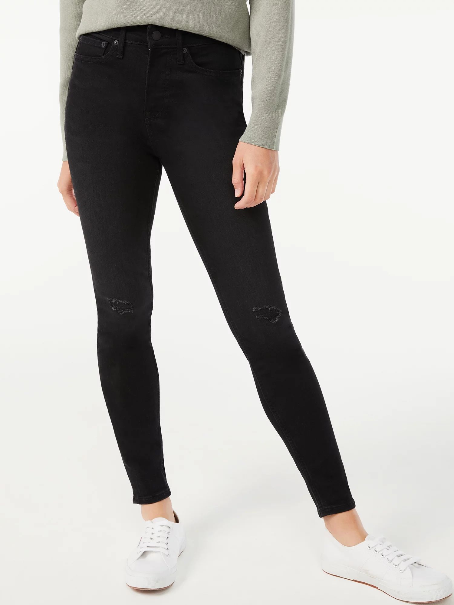 Free Assembly Women's High Rise Skinny Jeans - Walmart.com | Walmart (US)