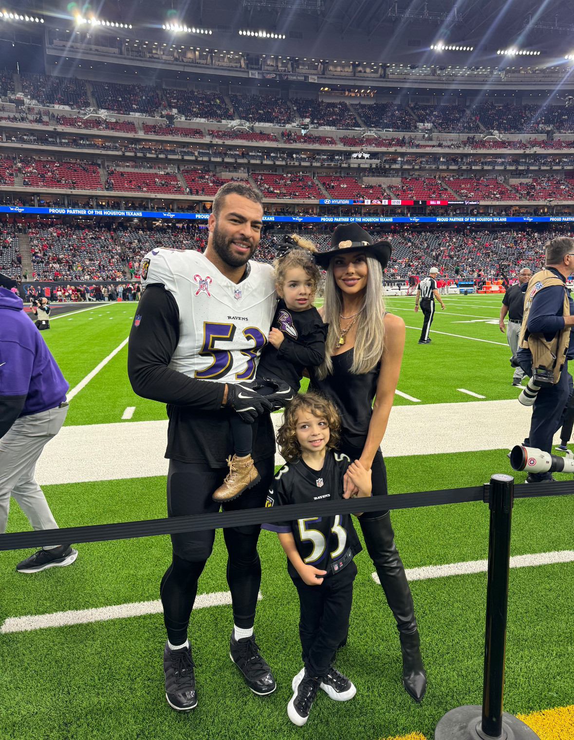 Christmas Day game in Houston with my crew. This was one of my favorite game day looks of last NFL season. My over the knee leather boots are by All Saints, my silk cami is Nili Lotan, and my black denim is Paige. Also linked my exact cowboy hat which is still available on Revolve! 

#LTKSeasonal #LTKStyleTip #LTKKids