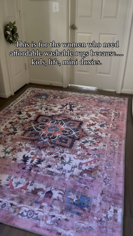 Washable rug 5x7, kitchen rug, living room rug, runner, bathroom rug, family friendly, dog friendly 

#LTKVideo #LTKfamily #LTKhome
