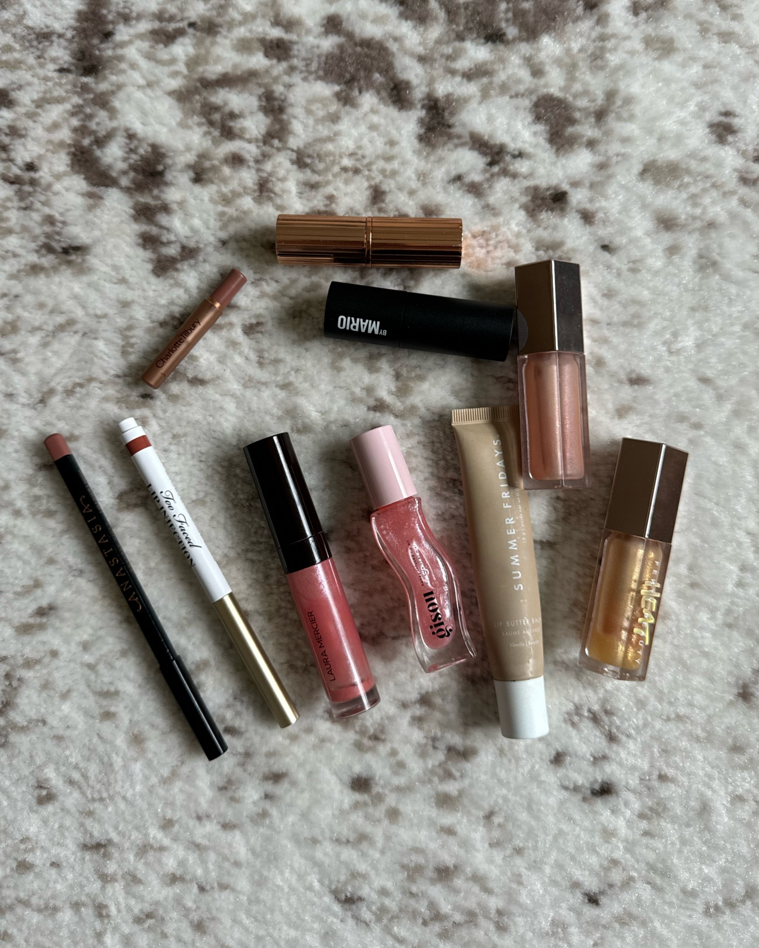 Sephora favorites for lips!

Lipstick | lipgloss | lipliner 

Laura mercier gliss: melon sorbet 
FENTY gliss: $weetmouth 
FENTY heat gloss: 
Too faced lipliner: cinnamon swell
Anastasia lip liner: 
Charlotte tilbury lip liner: iconic nude
Charlotte tilbury lipstick: Kim k.w
Mario lipstick: 
Gisou gloss: watermelon sugar 
Summer Fridays: 


#LTKOver40 #LTKBeauty #LTKSaleAlert