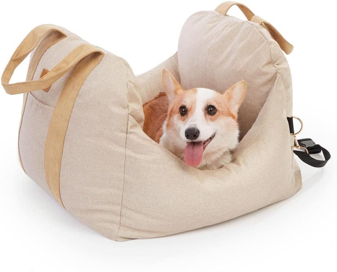 PET AWESOME Dog Car Seat, Puppy Booster Seat, Travel Carrier Bed for Small and Medium Pets | Amazon (US)