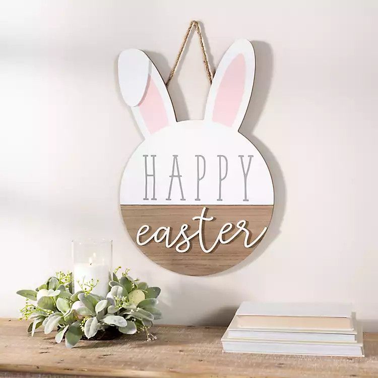 Happy Easter Bunny Ears Wall Plaque | Kirkland's Home