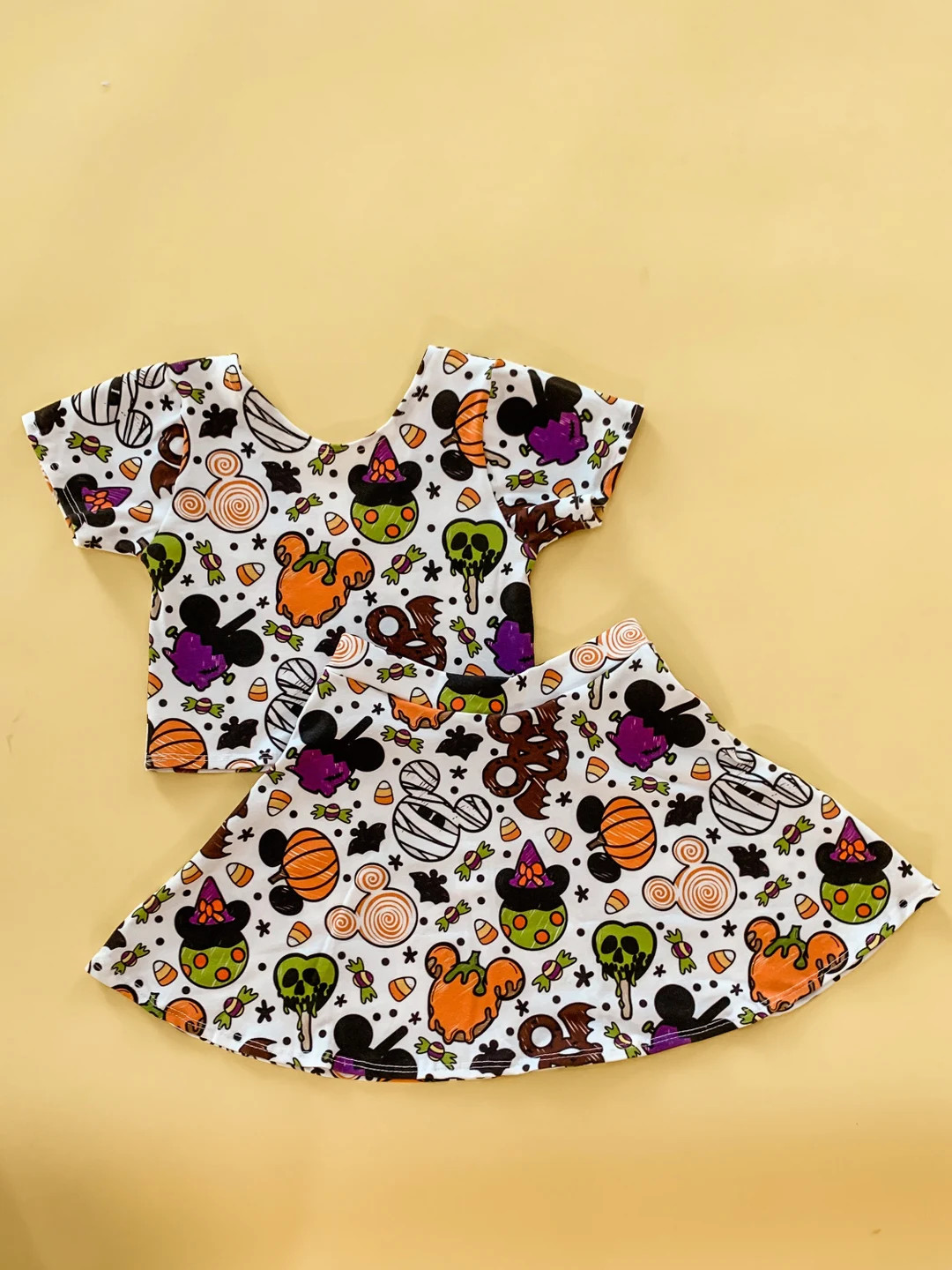 Park Halloween Treat Skirt and Crop, Mickeys Halloween Outfit, Girls Disney Outfits - Etsy | Etsy (US)