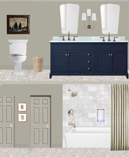 Guest bathroom inspo 🛁

Vanity and tile shown is from Floor and Decor  

#LTKstyletip #LTKhome