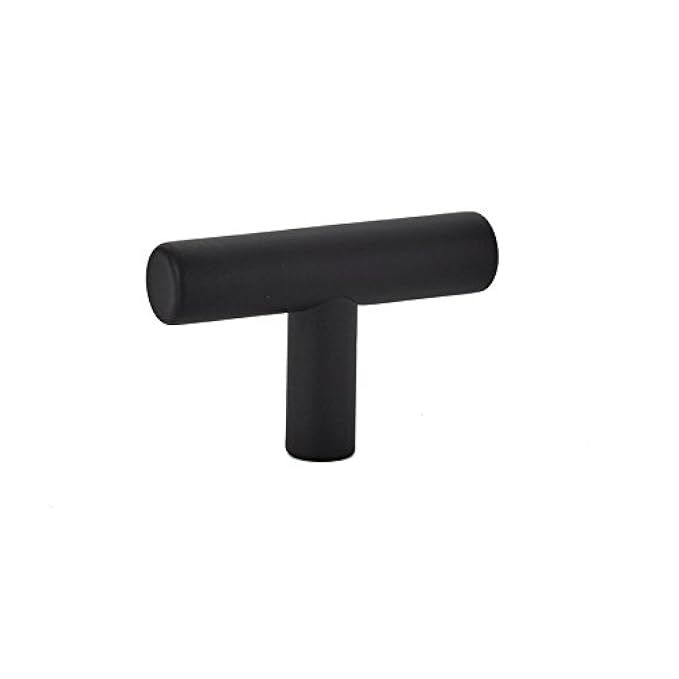 Emtek Cabinet Bar Pull 86357 Flat Black (2" Bar Knob/2" Overall) | Amazon (US)
