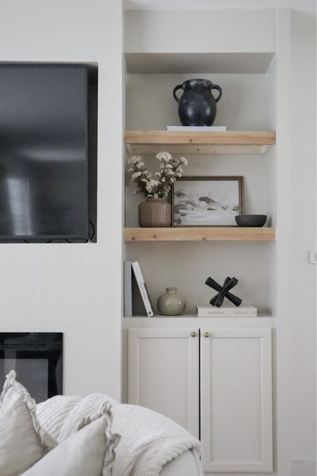 Living room shelf decor  

#LTKstyletip #LTKunder50 #LTKhome