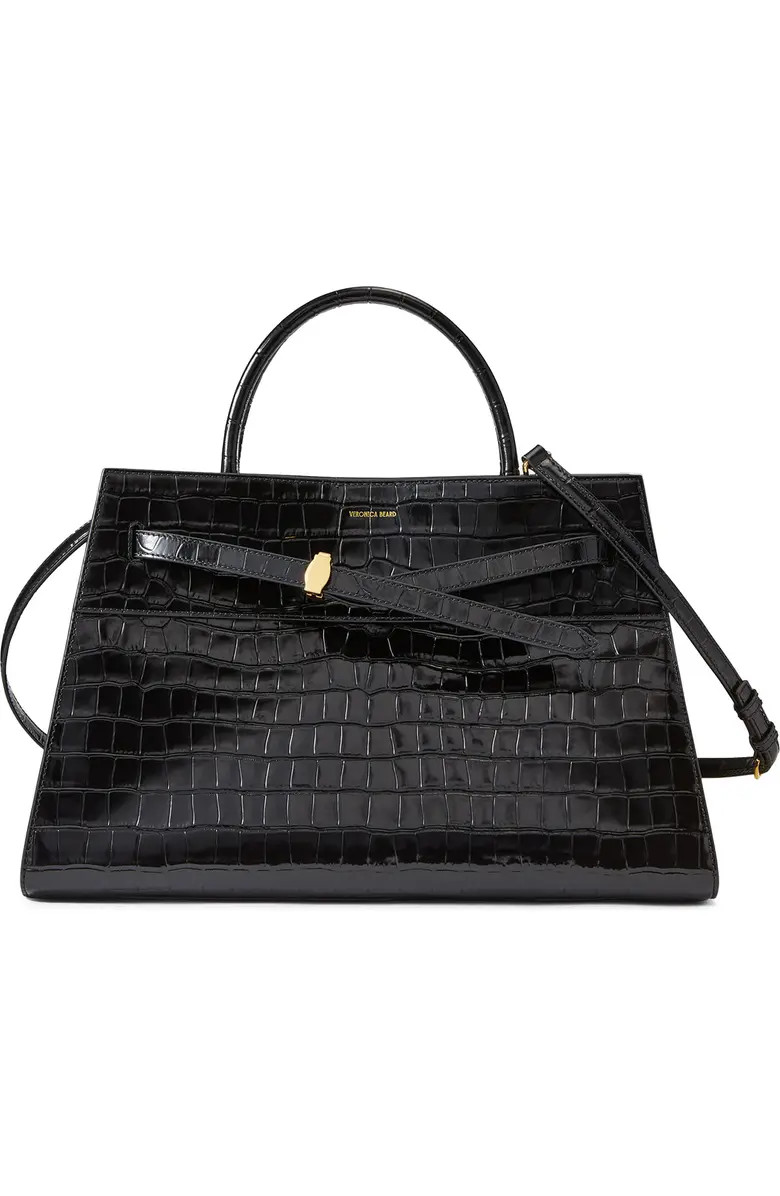 Large Dash Croc Embossed Leather Tote | Nordstrom