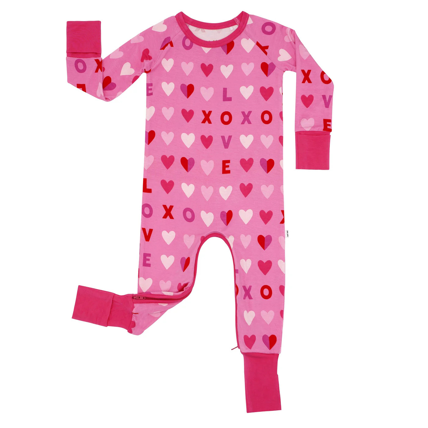 Black XOXO Two-Piece Short Sleeve Pajama Set | Little Sleepies