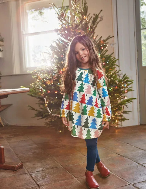 Printed Tunic - Multi Christmas Trees | Boden (US)