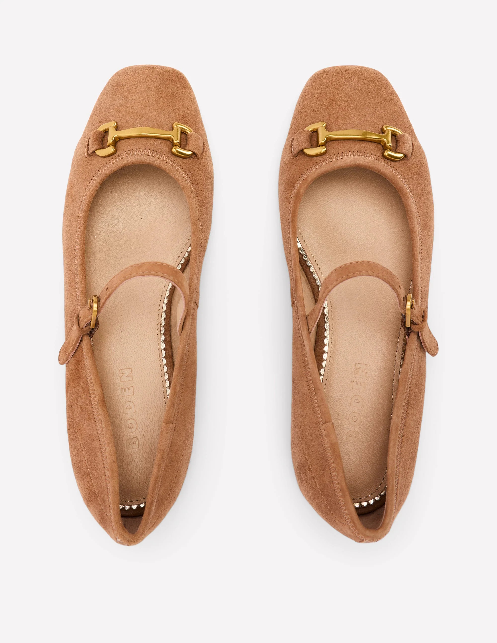 Iris Snaffle Mary Jane Flats-Ginger Snap | Boden (US)