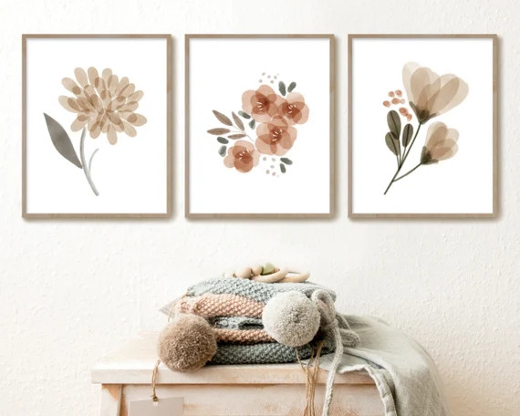 Boho Nursery Decor Baby Girl Nursery Wall Art Watercolor | Etsy | Etsy (US)