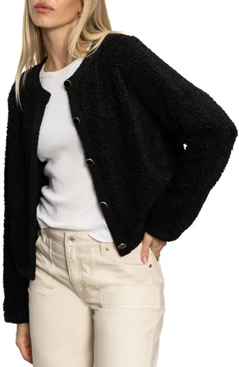 Sanctuary Cozy Textured Cardigan in Black at Nordstrom Rack, Size Medium | Nordstrom Rack