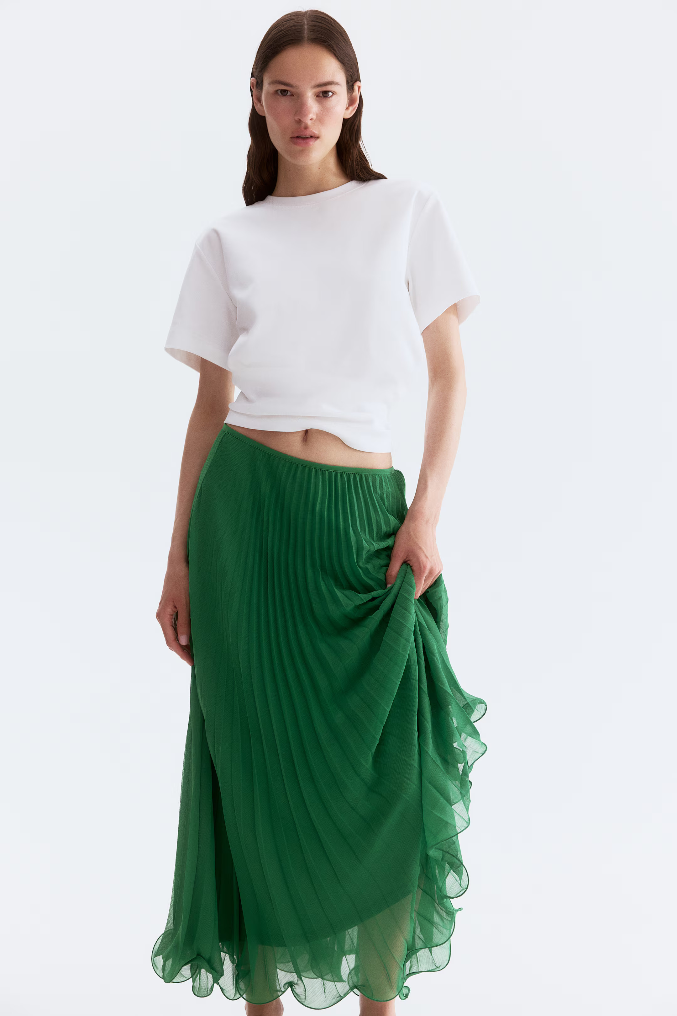 Sheer Pleated Skirt | H&M (US + CA)