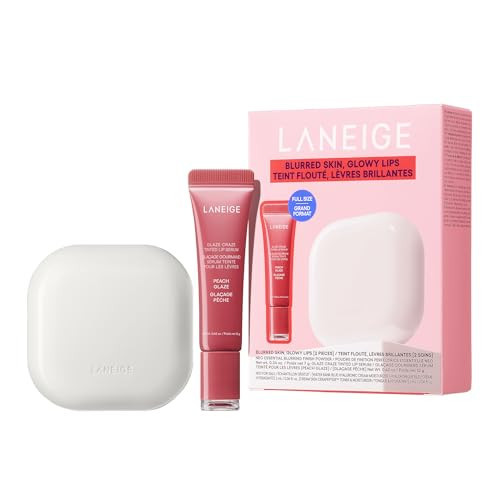 LANEIGE Blurred Skin & Glowy Lips Set | Laneige Neo Blurring Powder & Glaze Craze Tinted Lip Serum | K-Beauty Duo for Shine-Free Skin & Glassy Lips | Amazon (US)