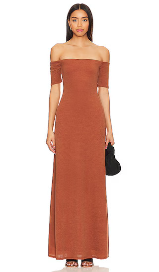 x REVOLVE Laur Maxi Dress in Terracotta Fall Dress Brown Fall Dress Family Photos Fall Dress Maxi | Revolve Clothing (Global)