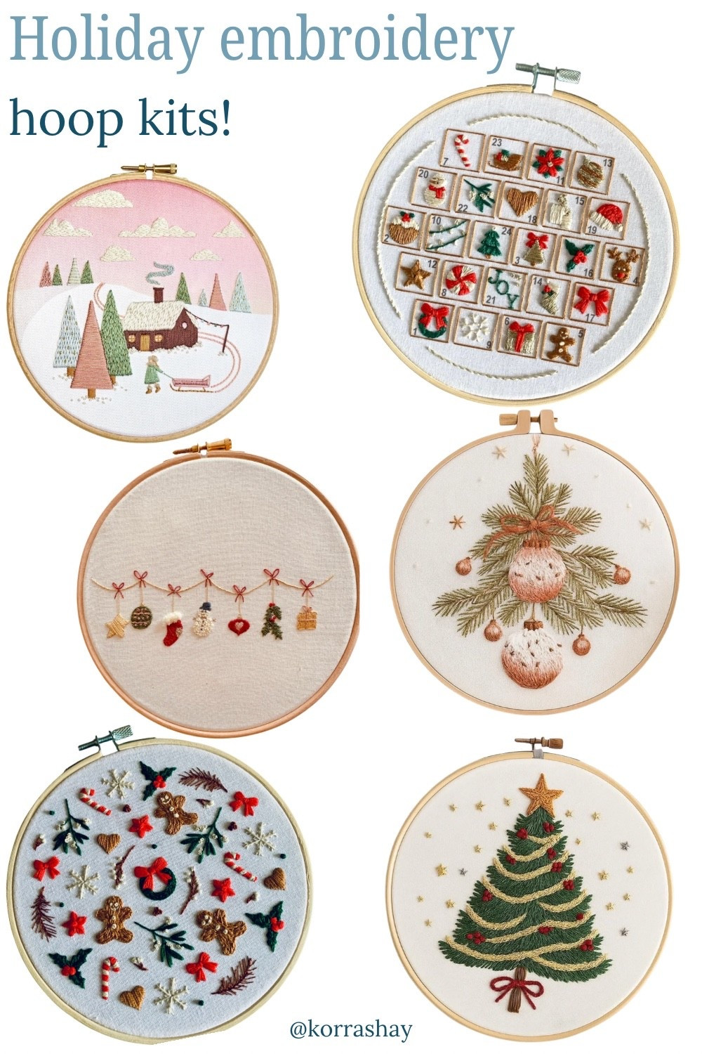 Holiday embroidery hoop kits: holiday craft for adults!

#LTKGiftGuide #LTKHoliday
