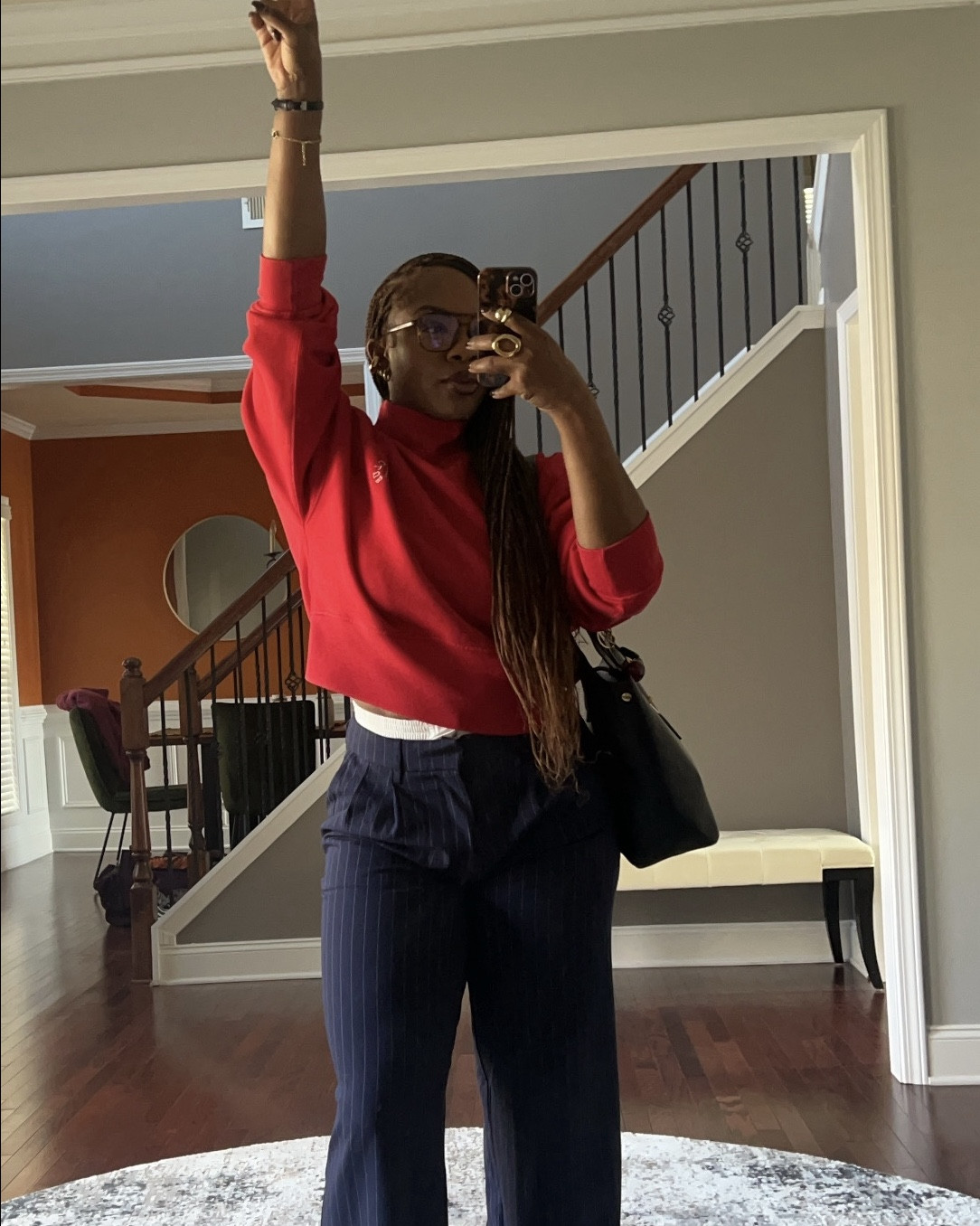 Mock neck sweatshirt 

#LTKFindsUnder50 #LTKSeasonal #LTKStyleTip