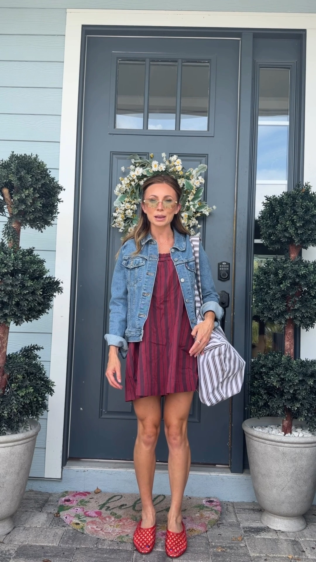 Church outfit! Wearing an XS in my target dress and a small in my denim jacket!

#LTKdayinmylife #LTKmomlife #LTKgrwm