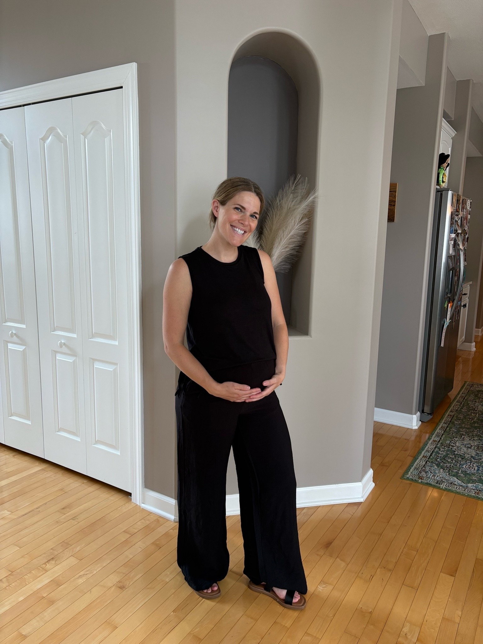 @Target has made the perfect pants for the summer! Wearing my normal size small at 25 weeks pregnant!

#LTKSeasonal #LTKmomlife #LTKSaleAlert